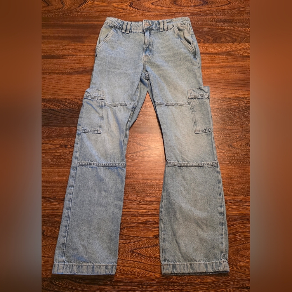 Garage Light Blue Cargo Jeans
